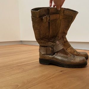 Gentle Souls Gold Boots